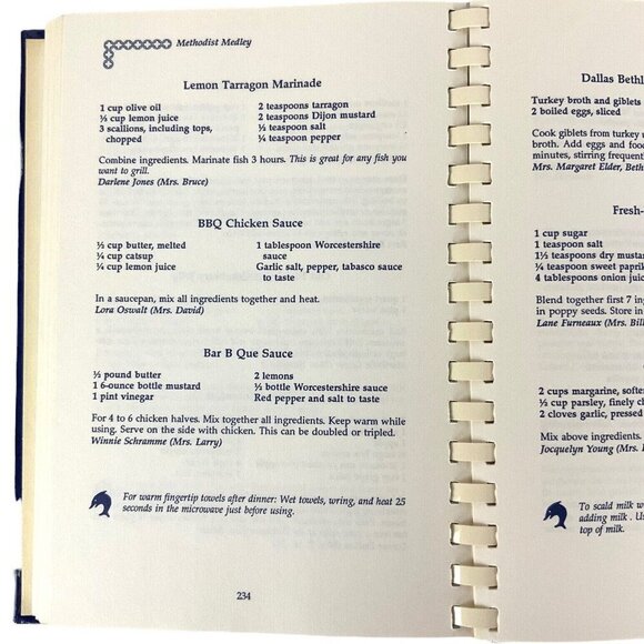 The Jubilee Of Our Many Blessings Cookbook Highland Park UMC 1991 Spiral Bound - Picture 11 of 11